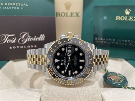 rolex gmt master 2 acciaio oro full set